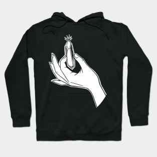 Hand with Crystal Hoodie